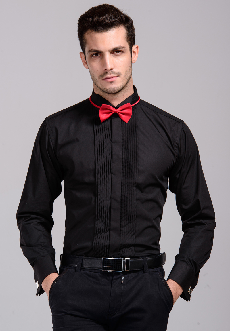 Black Tuxedo/Dinner wing-tip Shirt - Standard Clothing Store